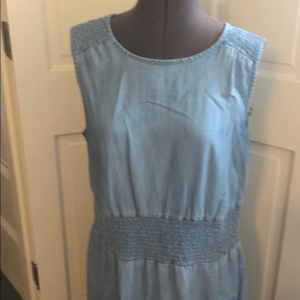 Gap chambray denim dress L